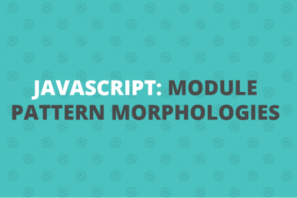 js module javascriptL module pattern morphology